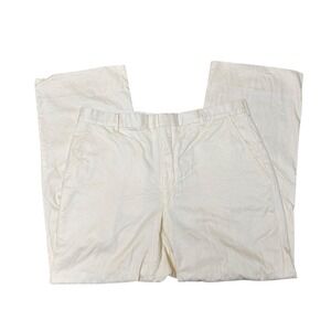 Paul Stuart Vintage‎ Light Yellow Pants 33x28 Slacks Trousers Mens Cotton
